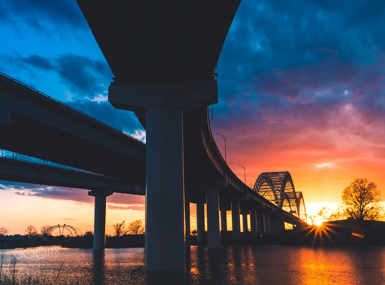 Sony a7S II sample photo. Under a memphis bridge photography