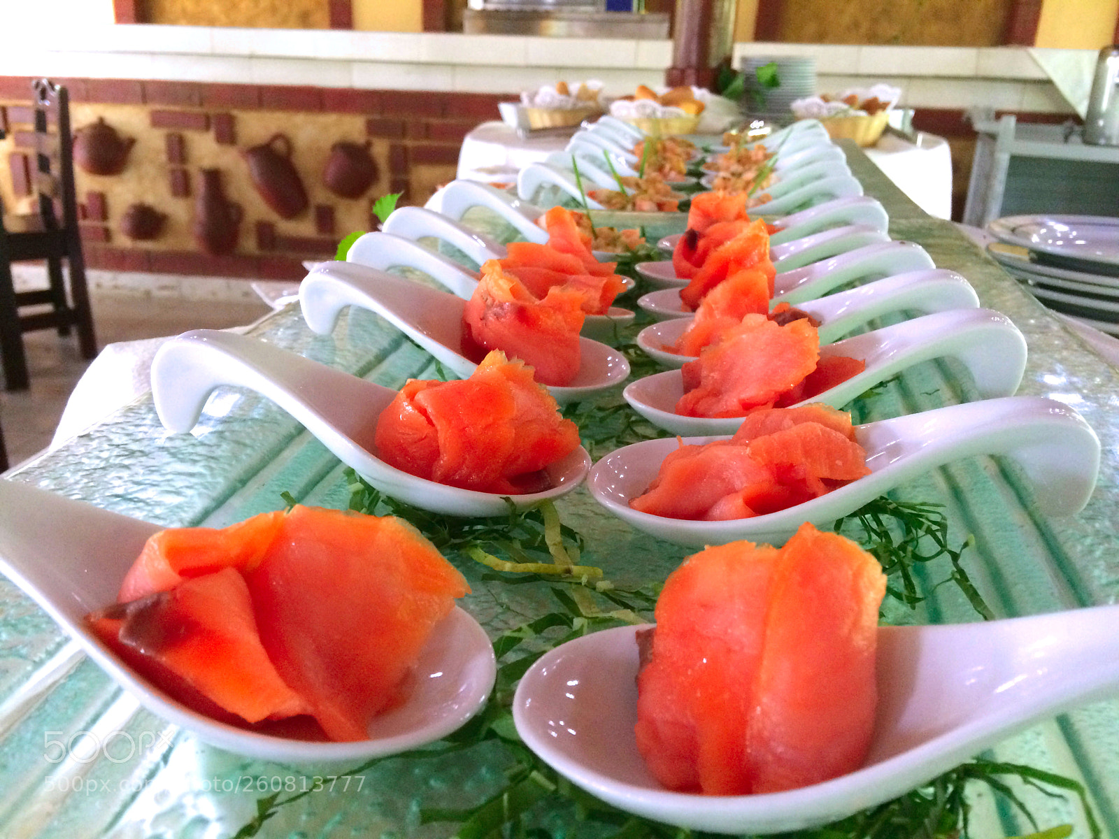 Apple iPhone 5s sample photo. Salmon plates for a photography