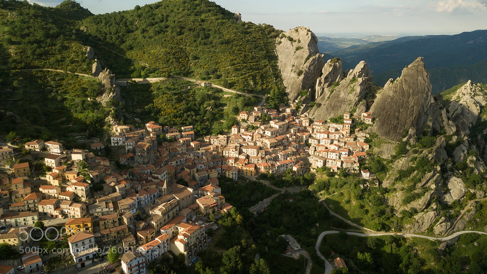 DJI FC220 sample photo. Village castelmezzano photography