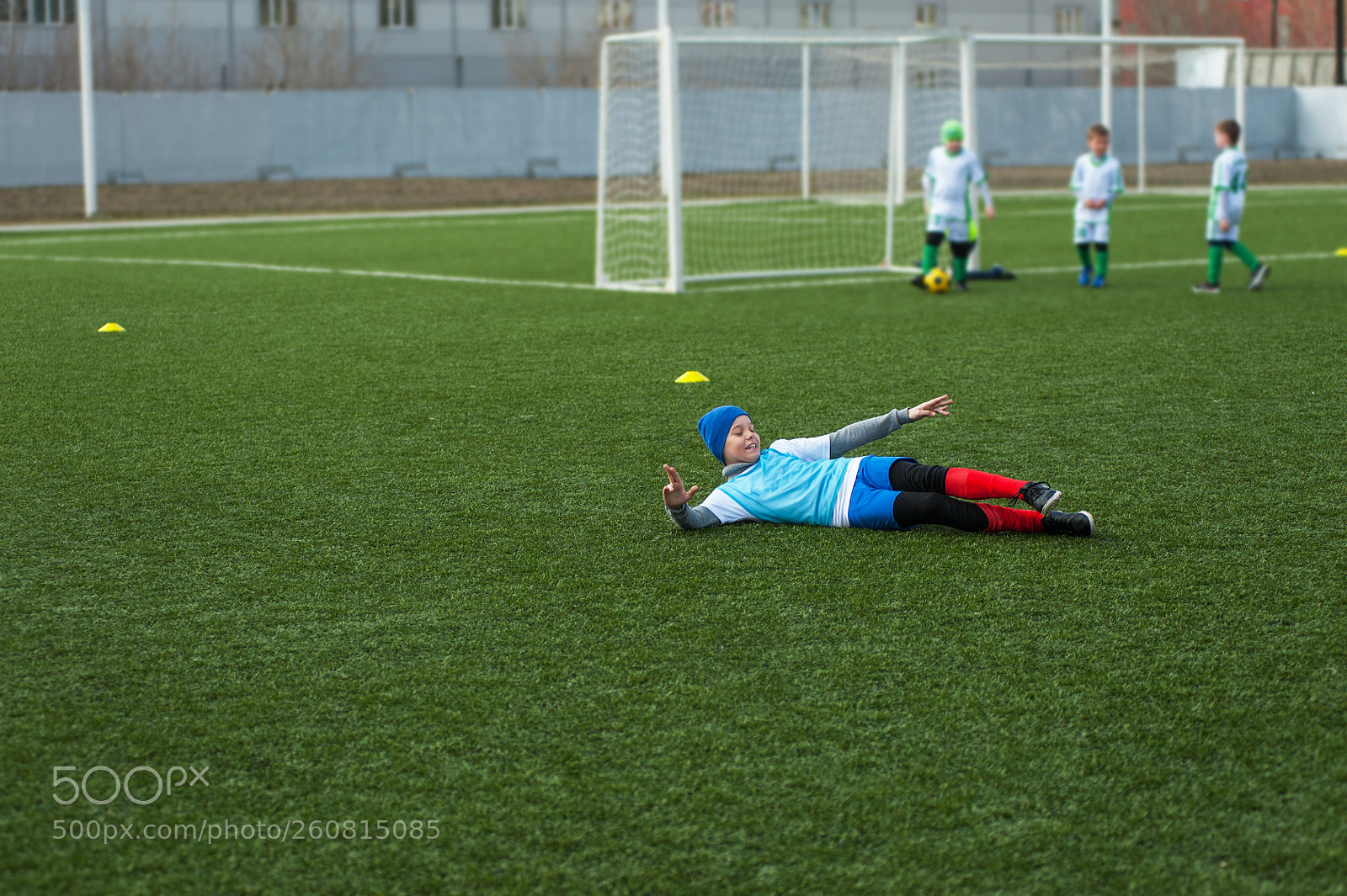 Nikon D700 sample photo. Happy boy football photography