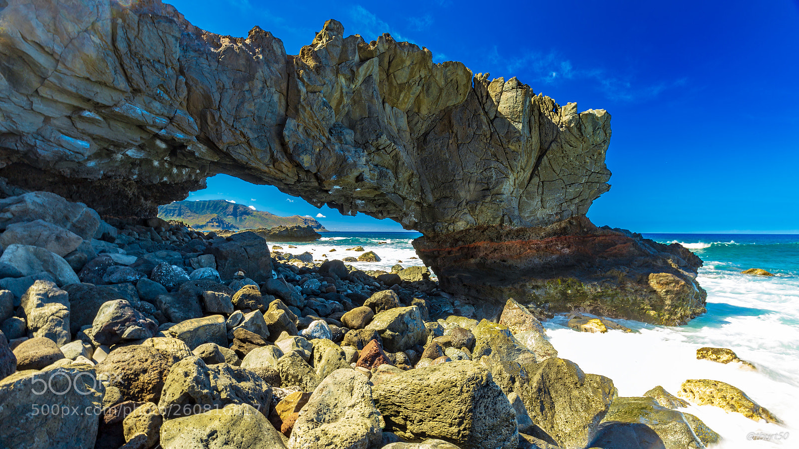 Canon EOS 6D sample photo. Ka'ena point arch photography