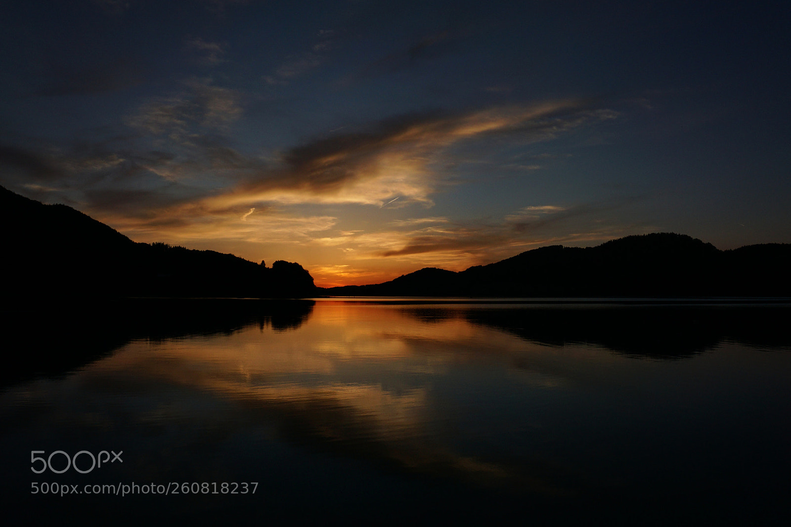 Sony a6000 sample photo. Sunset over fuschlsee austria photography