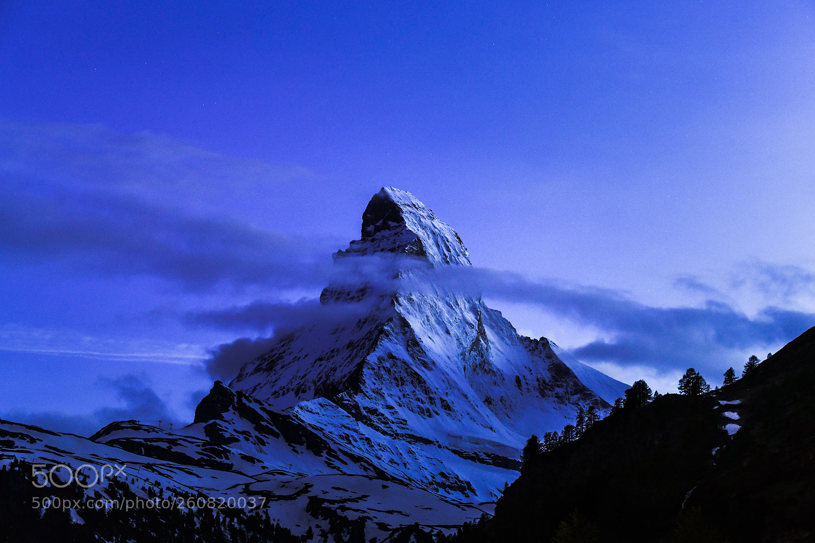 Nikon D850 sample photo. Night scape of matterhorn photography