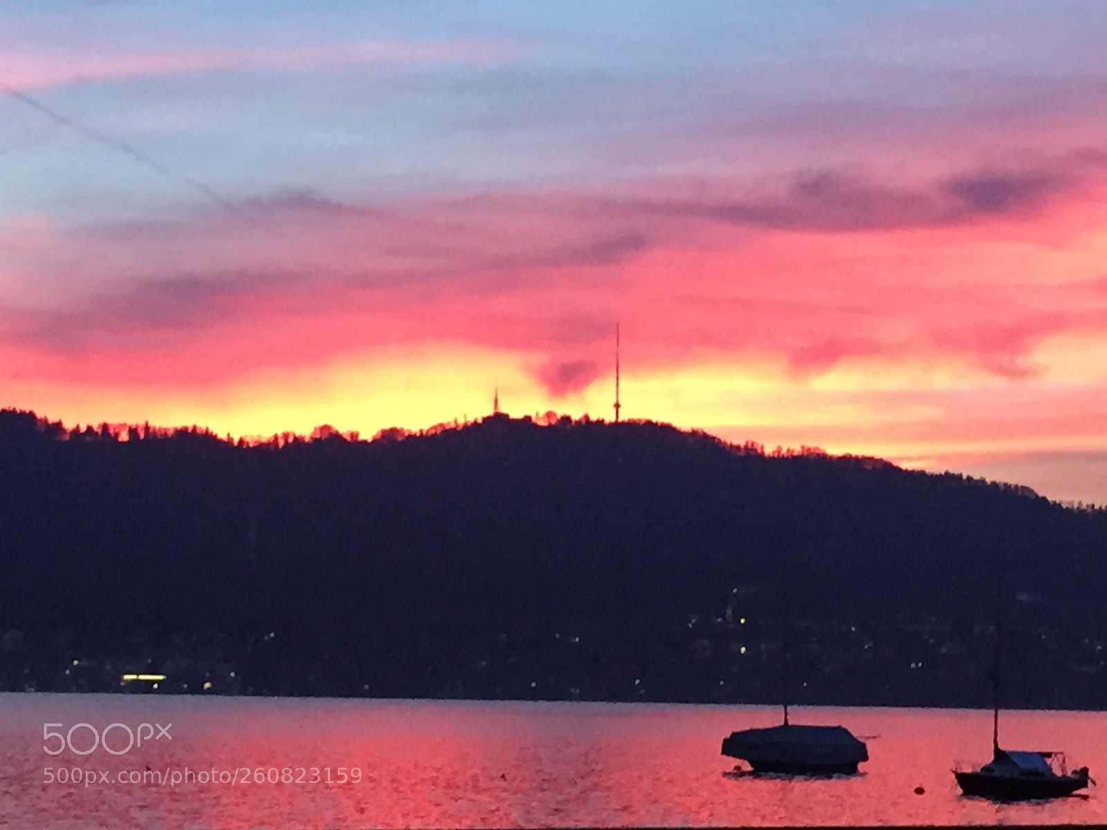 Apple iPhone 6 sample photo. Uetliberg on fire photography