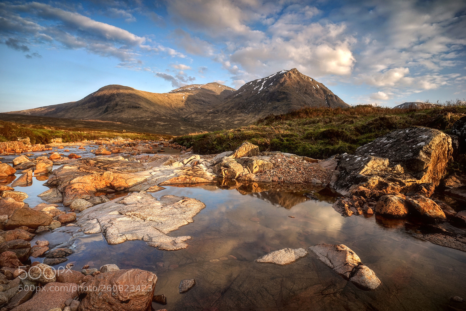 Sony a7R sample photo. Glen etive golden hour photography