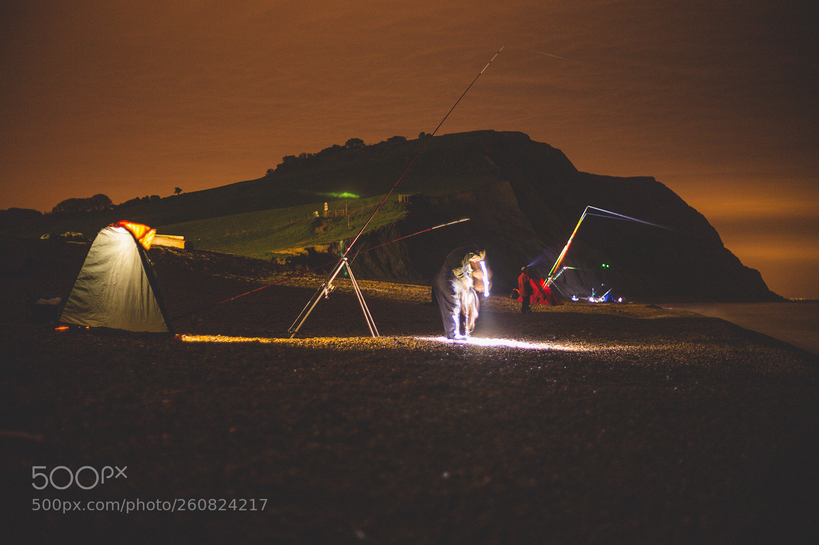 Canon EOS 6D sample photo. Night fishing photography