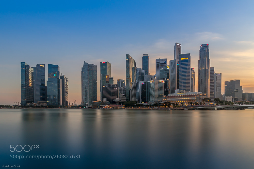 Canon EOS 80D sample photo. Singapore skyline standing tall photography