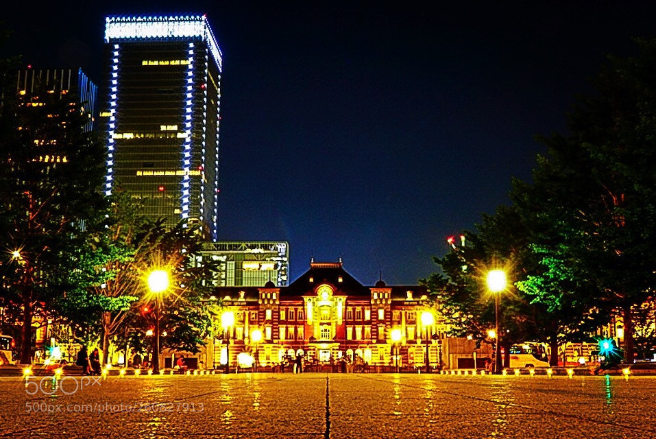 Sony a7R III sample photo. Shining tokyo station photography