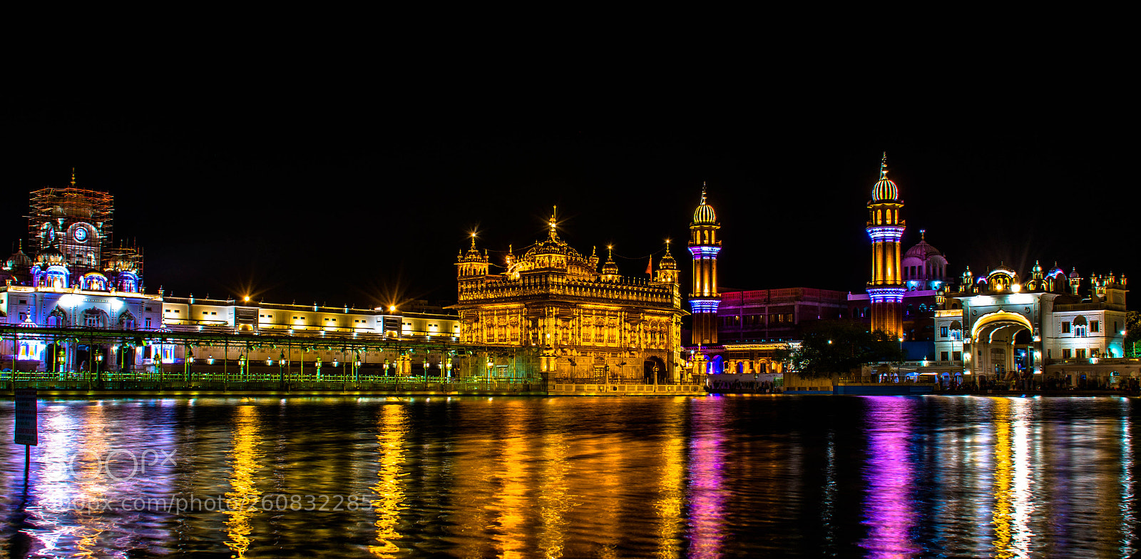 Nikon D7200 sample photo. Golden temple by night photography