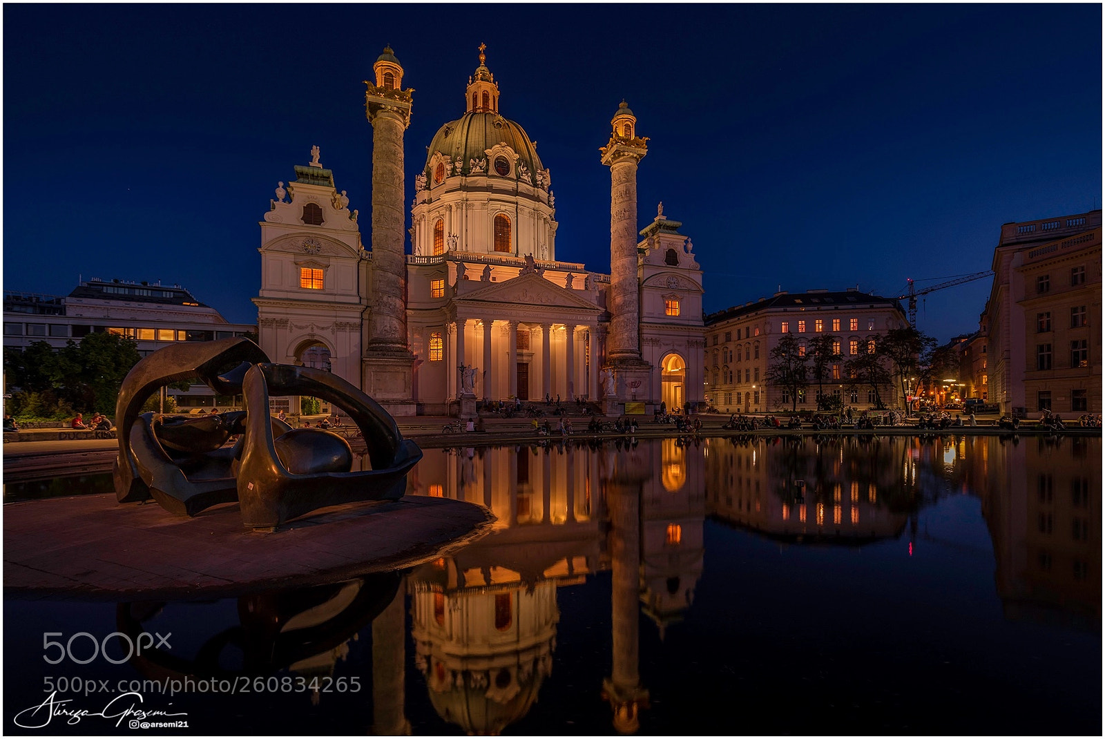 Nikon D810 sample photo. Karlskirche photography