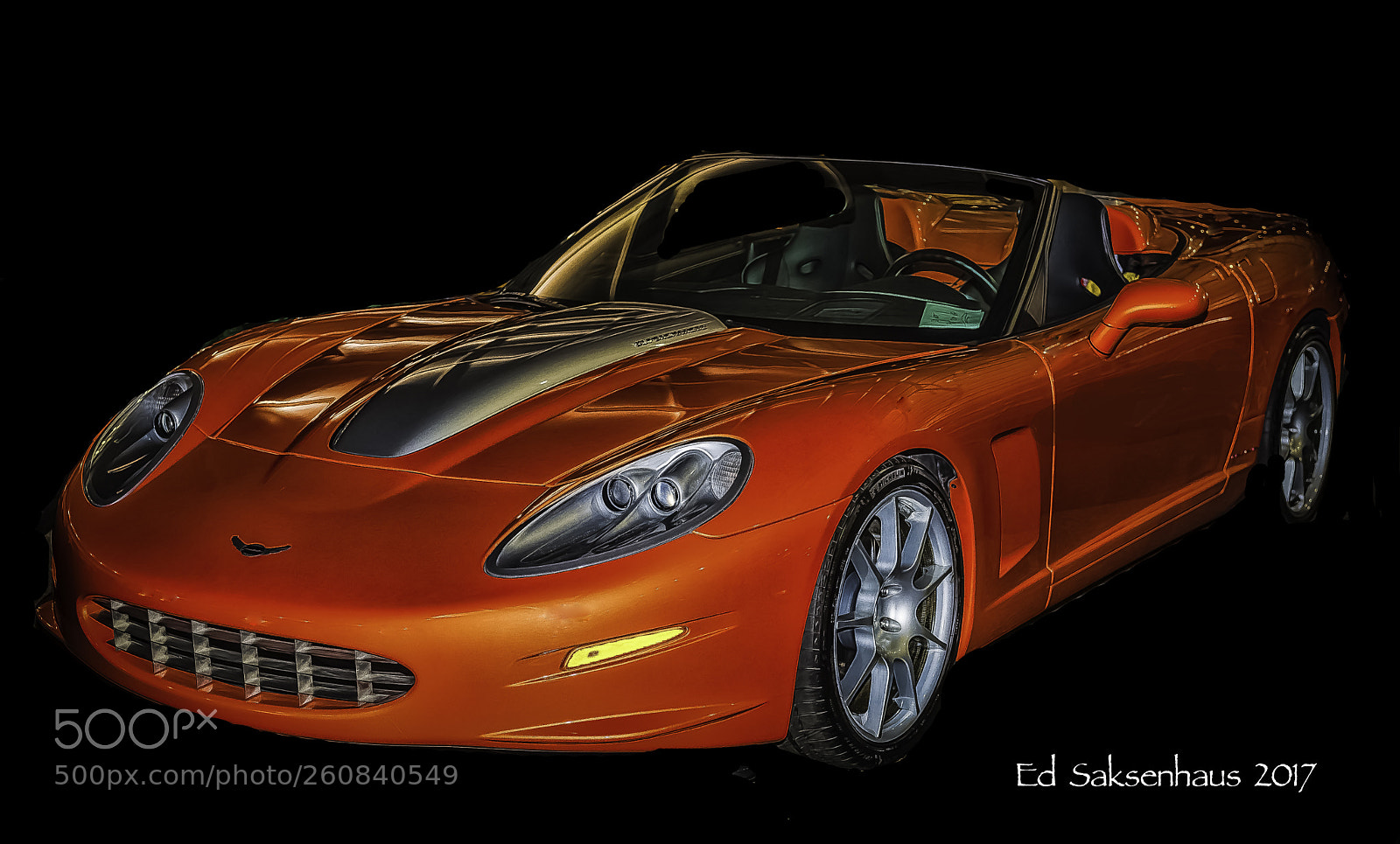 Nikon D800 sample photo. Red corvette photography