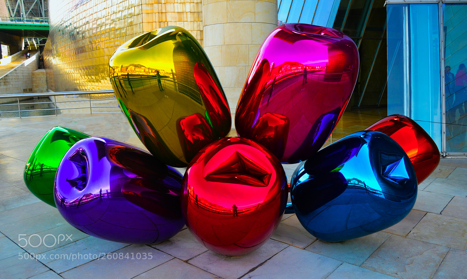 Nikon D3100 sample photo. Tulipanes. jeff koons. guggenheim photography