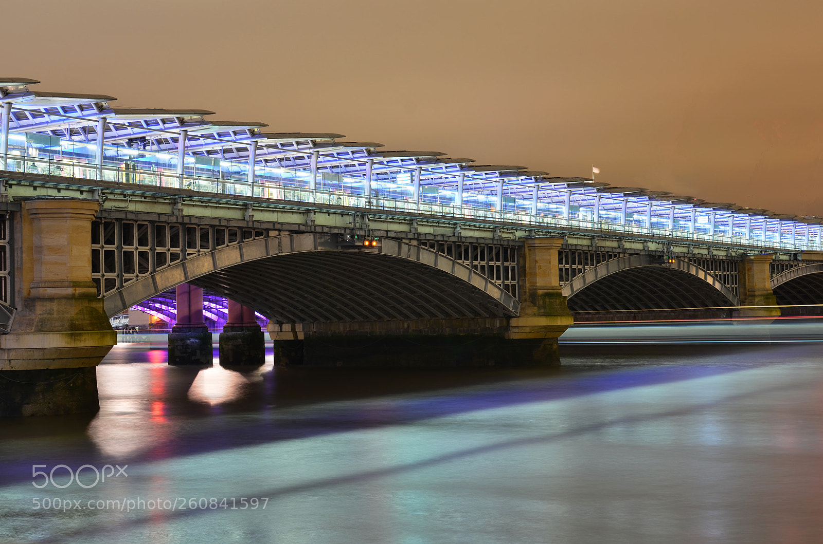 Nikon D5100 sample photo. Blackfriars bridge photography