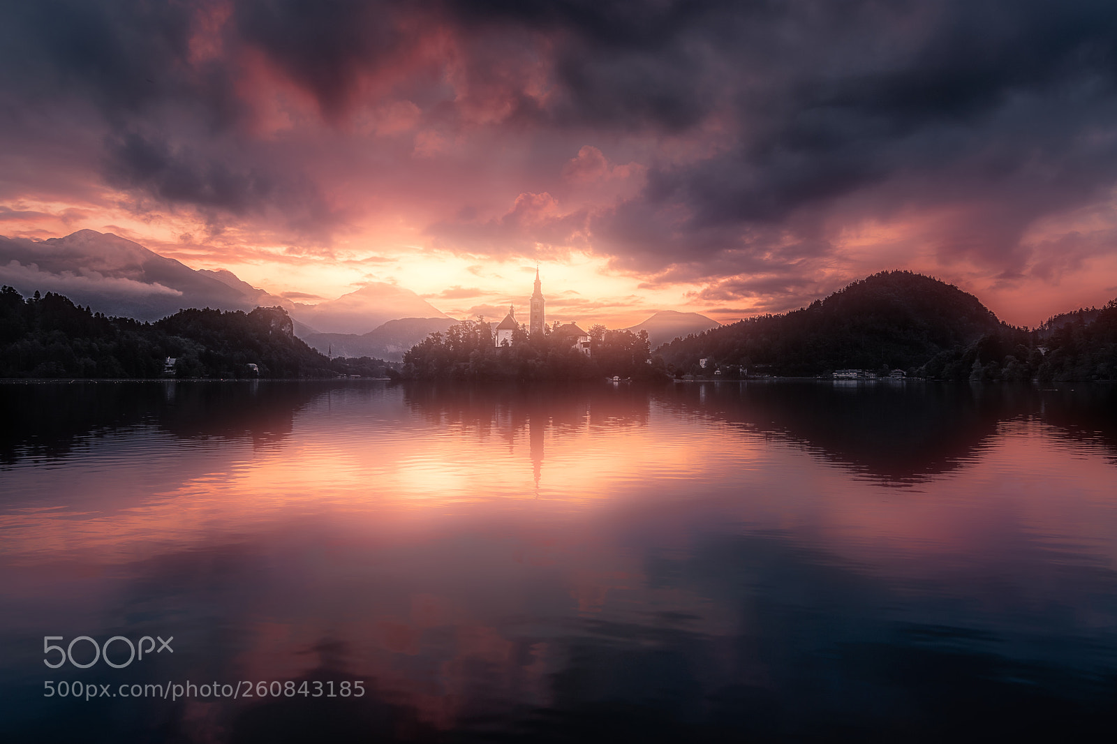 Nikon D7200 sample photo. Sunrise over bled photography