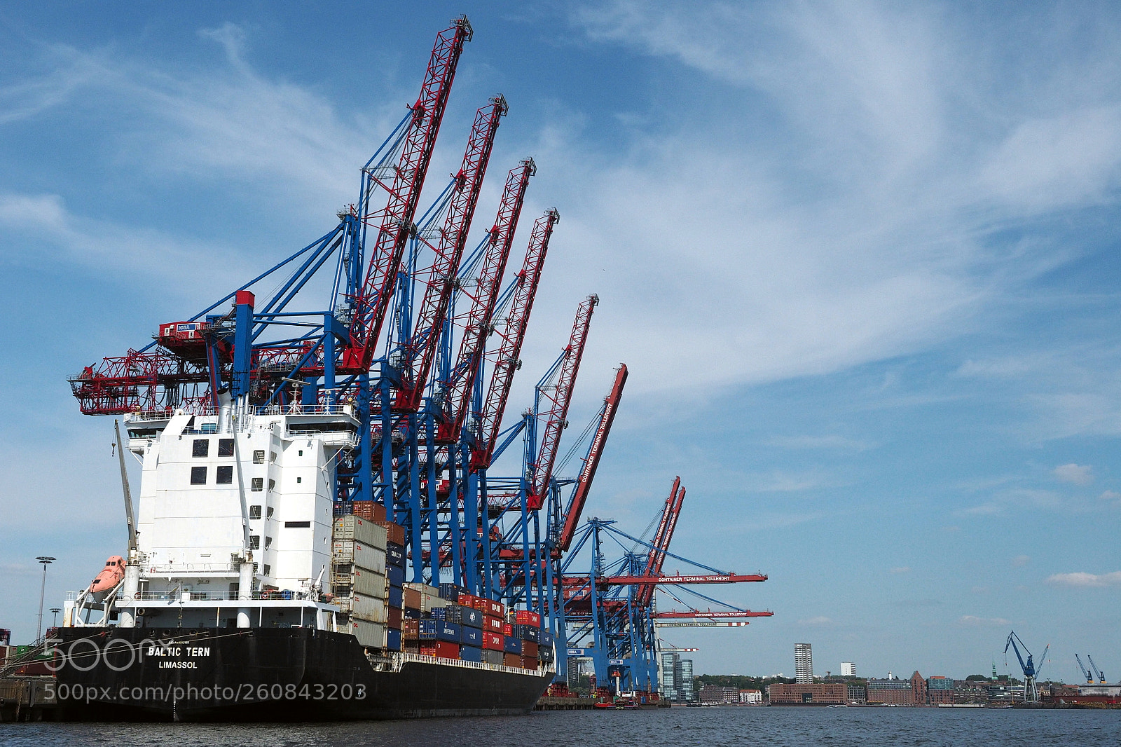 Olympus OM-D E-M10 sample photo. Container ship at hamburg photography