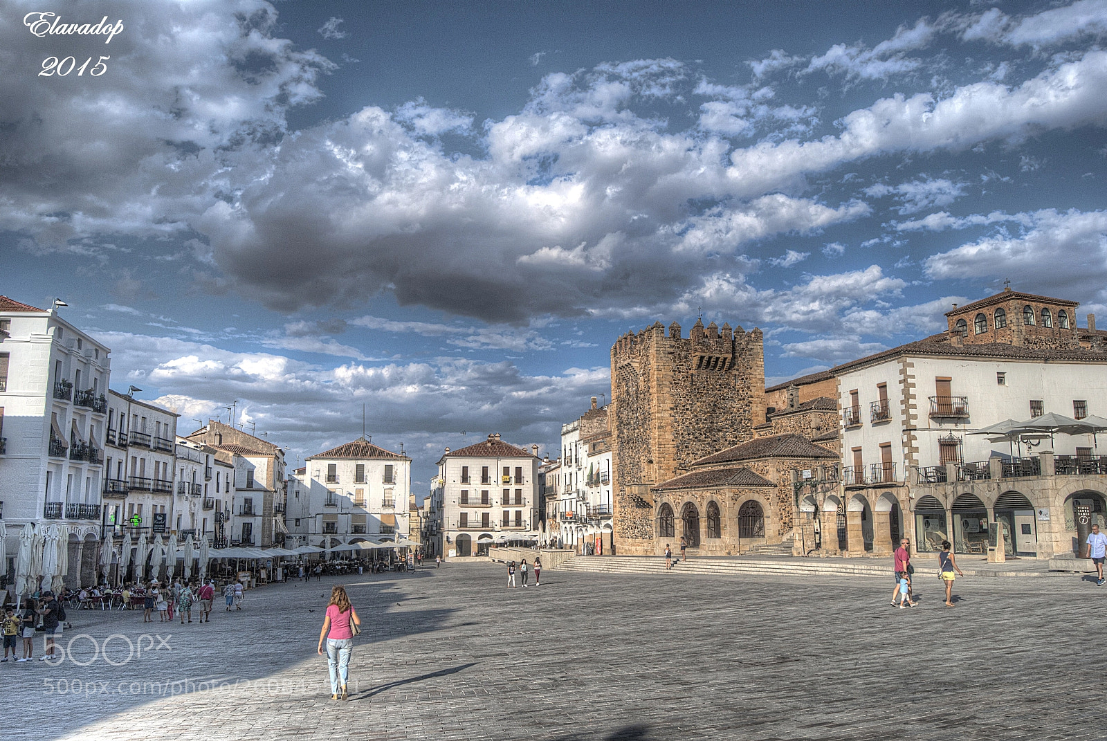 Nikon D3000 sample photo. Plaza mayor (cáceres) photography