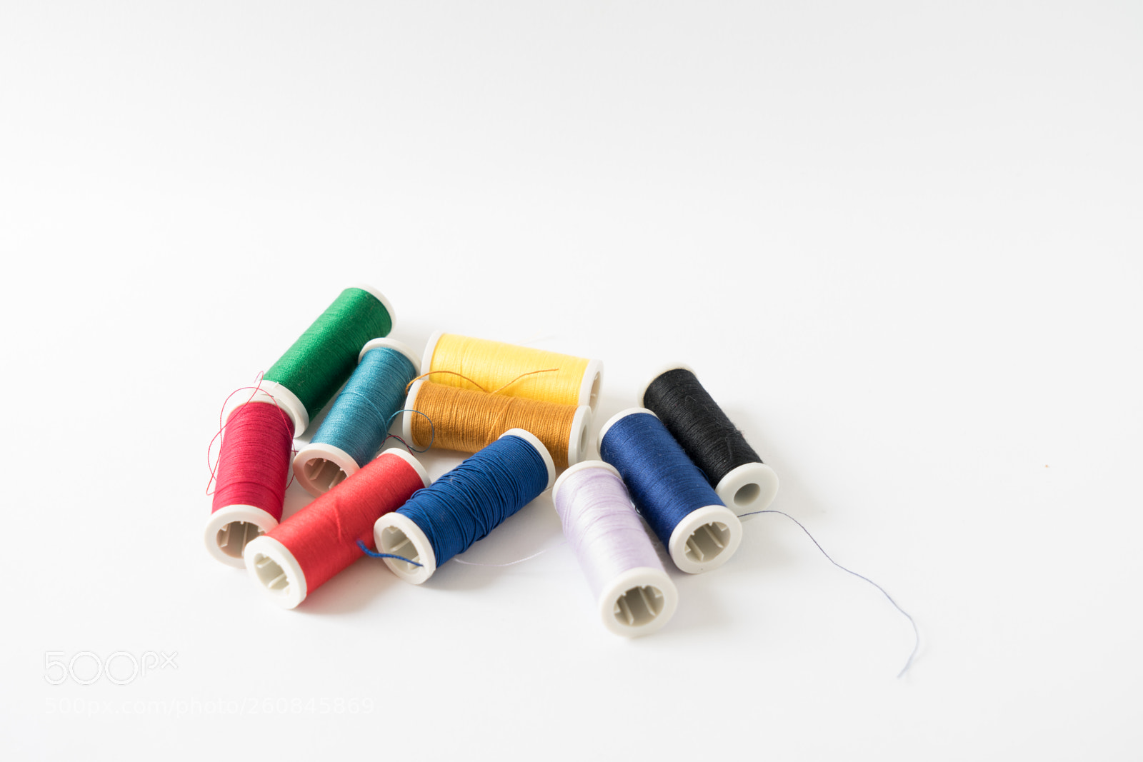Sony a7 II sample photo. Sewing threads on white photography