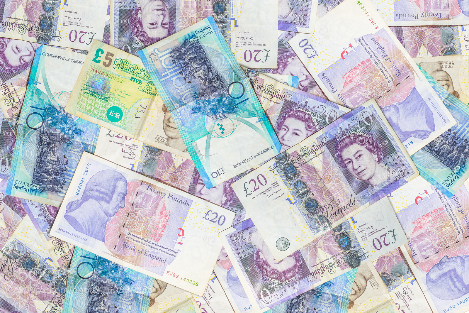 Canon EOS 5D Mark II sample photo. Great britain pounds background photography