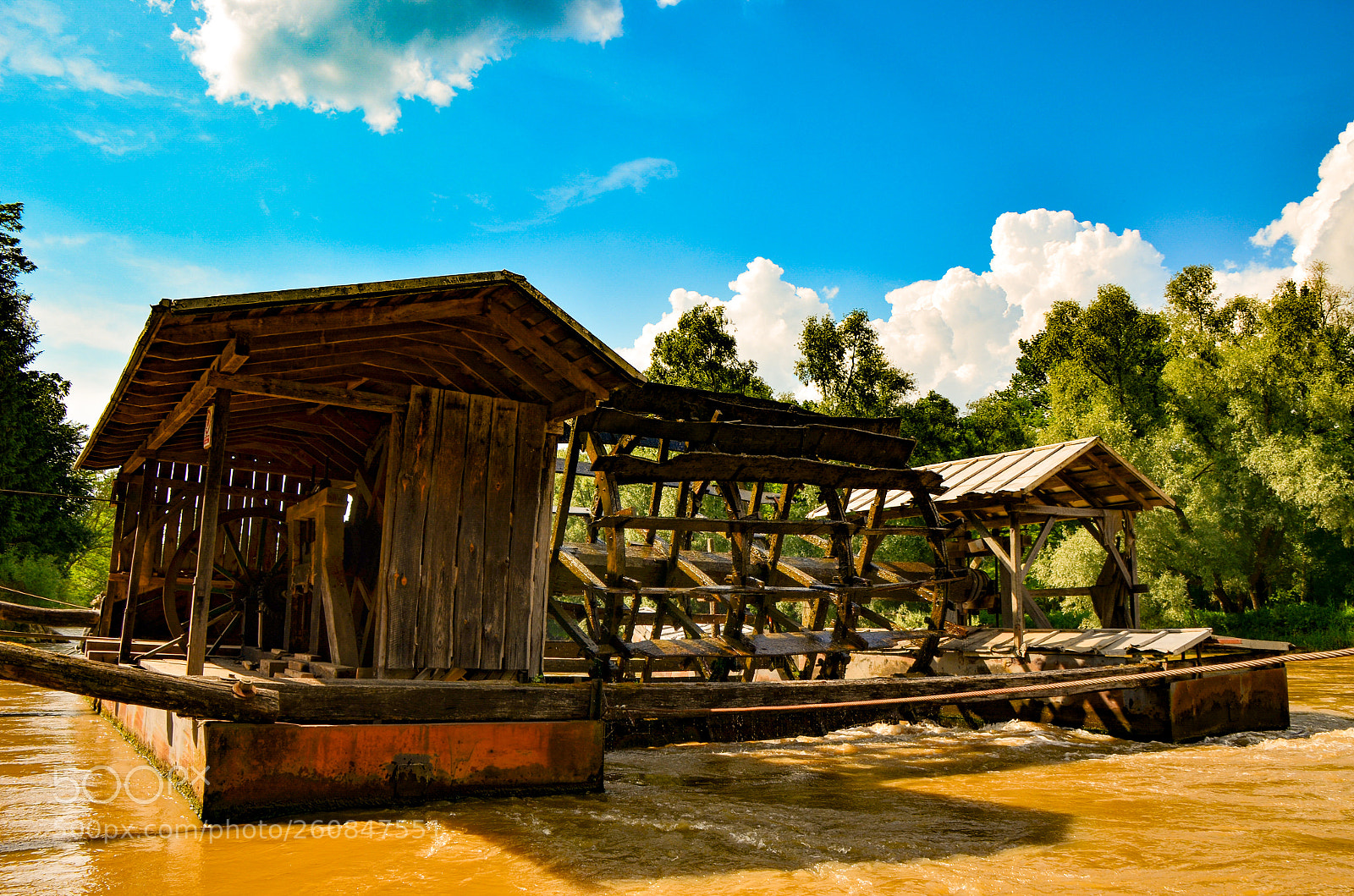 Nikon D5100 sample photo. Watermill on river mura photography