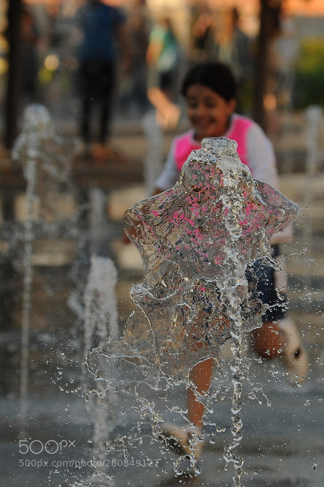 Nikon D700 sample photo. Into a  fountain photography