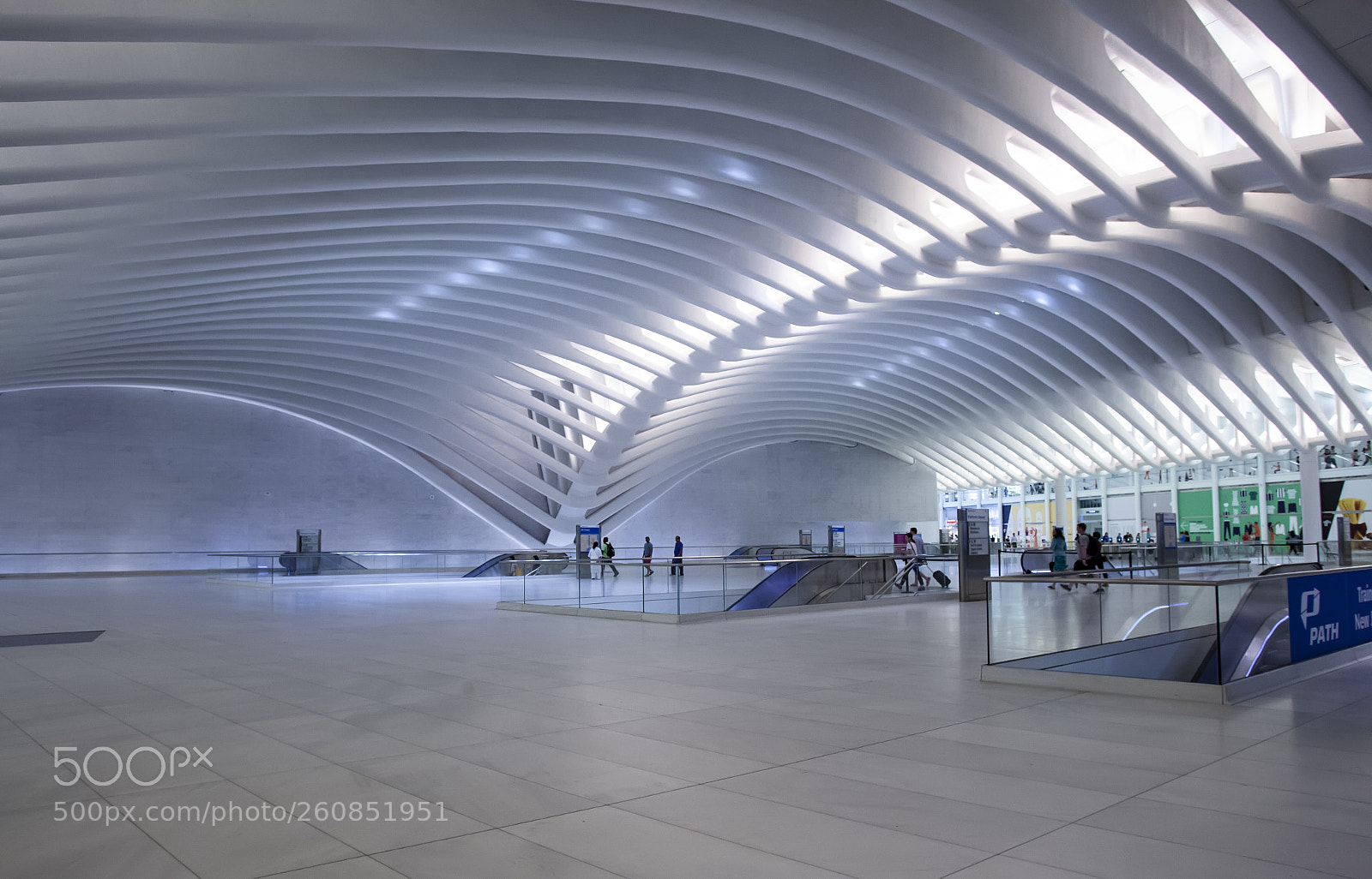 Canon EOS 5D Mark II sample photo. Oculus center path train photography