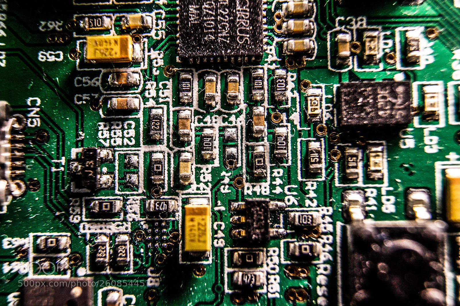 Canon EOS 600D (Rebel EOS T3i / EOS Kiss X5) sample photo. Circuit board photography