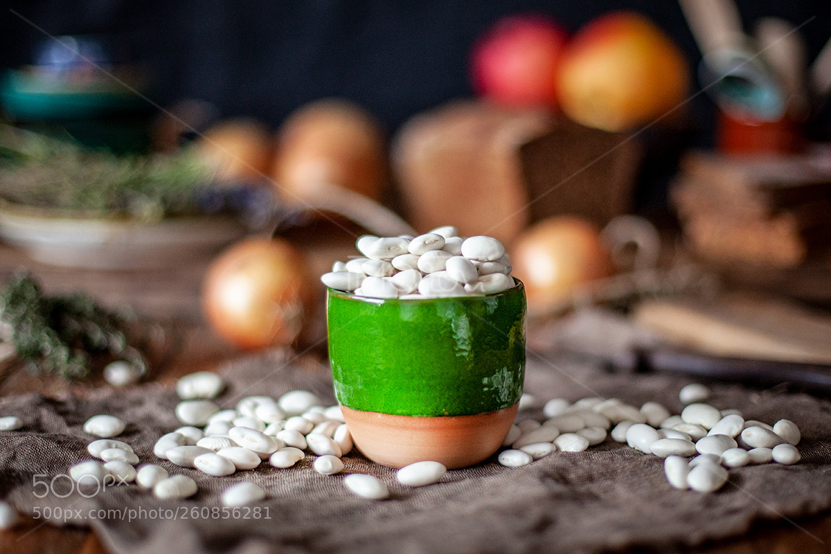 Canon EOS 5D Mark II sample photo. Beans on the table photography