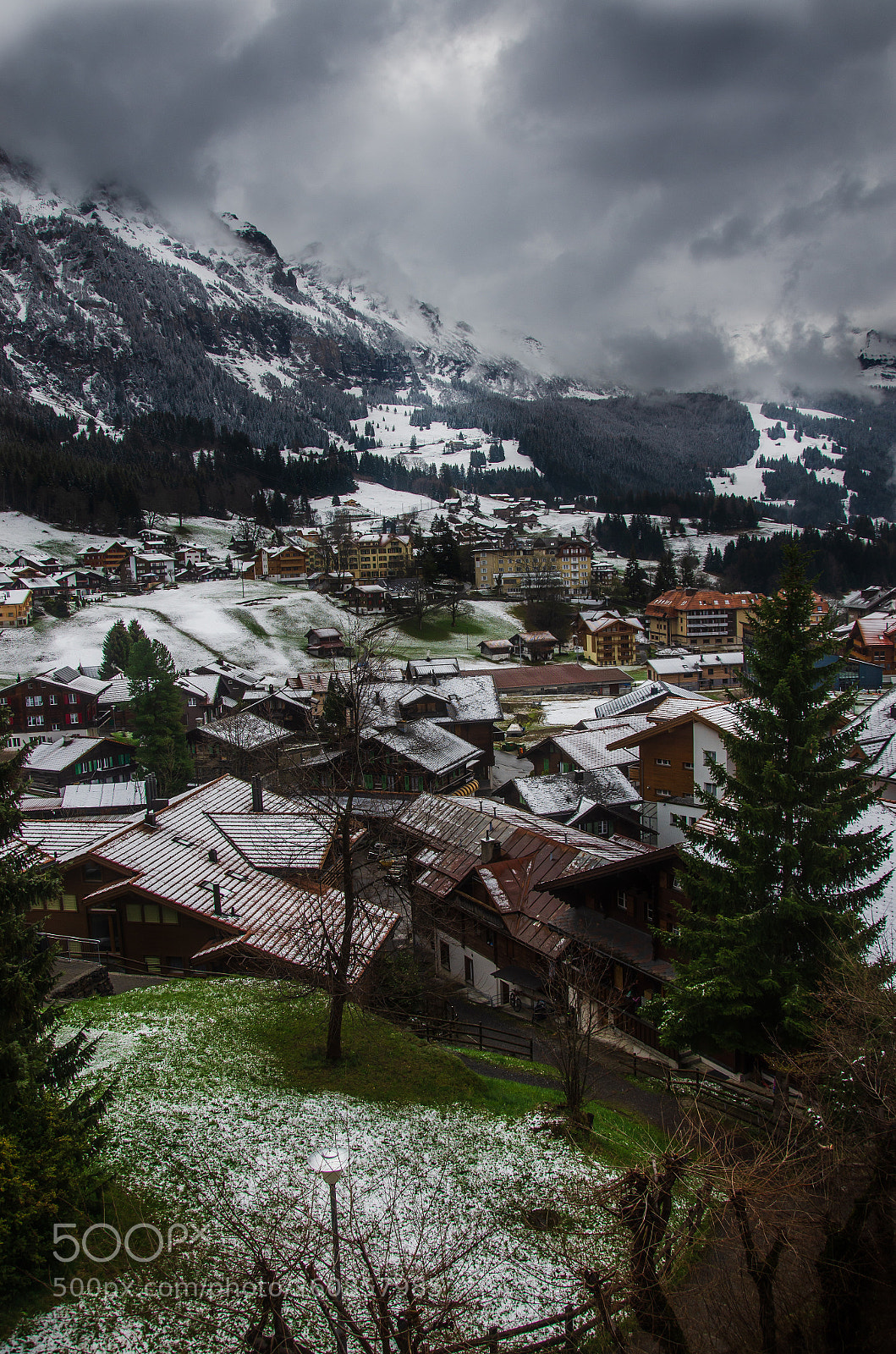 Nikon D7000 sample photo. Nestled in the alps photography