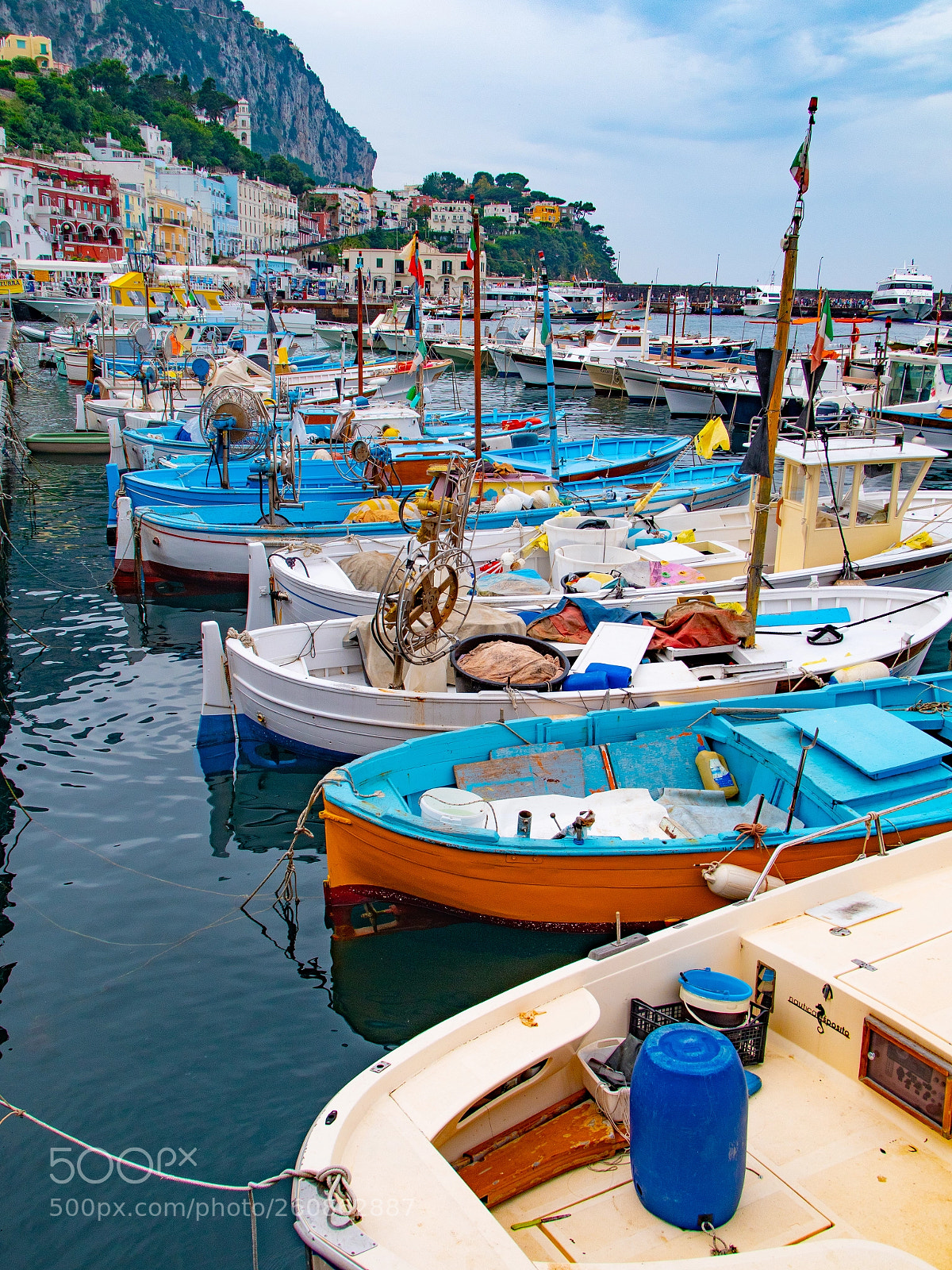 Panasonic Lumix DC-G9 sample photo. Colorful boats on capri photography