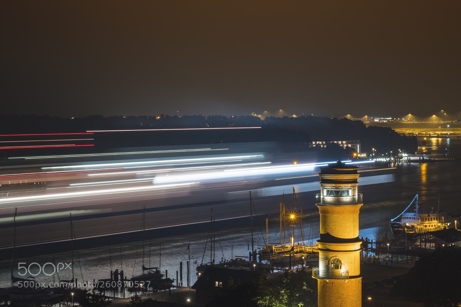Fujifilm X-T20 sample photo. Ferry light trails photography