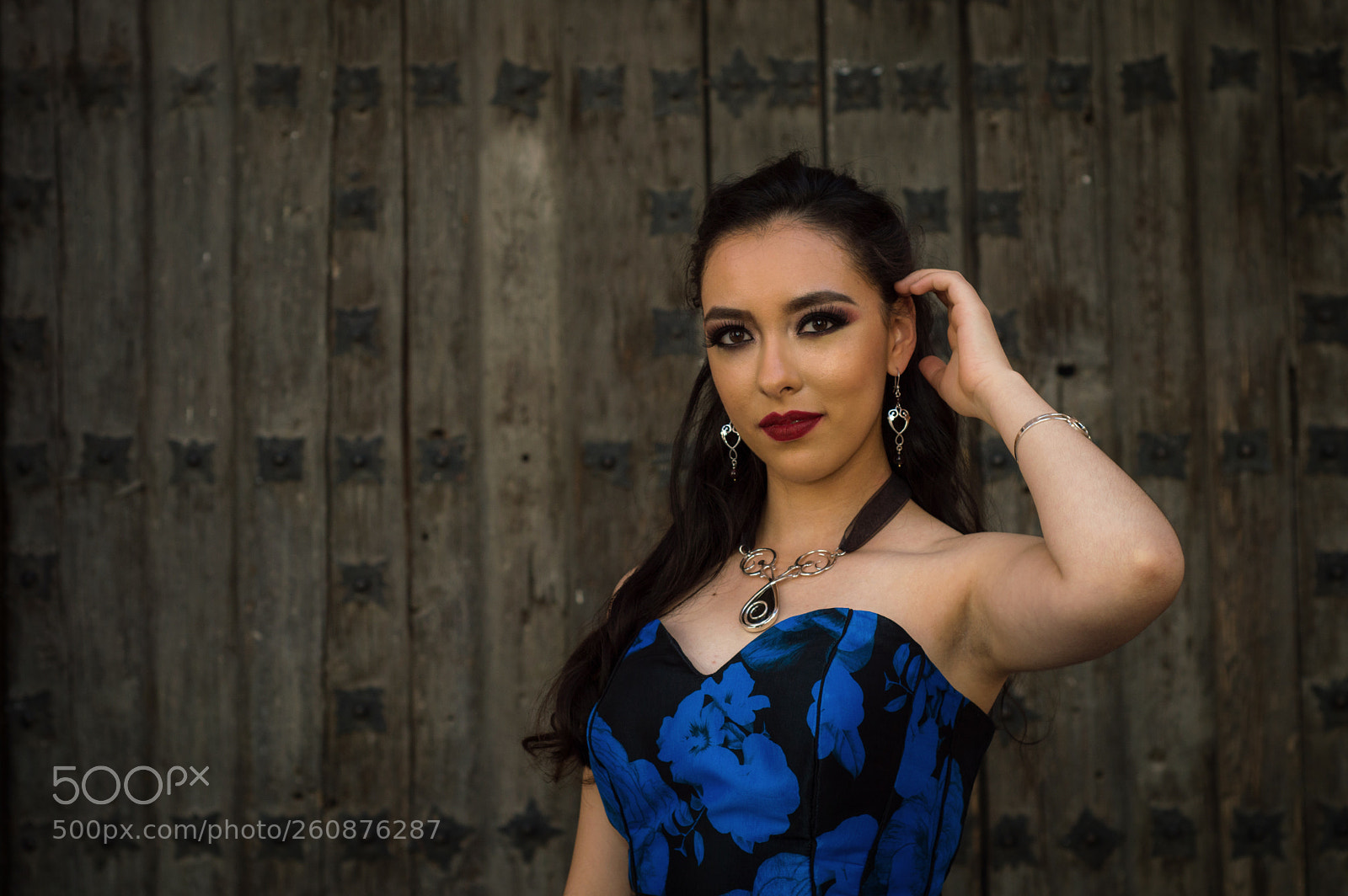 Nikon D3200 sample photo. Paola in blue photography