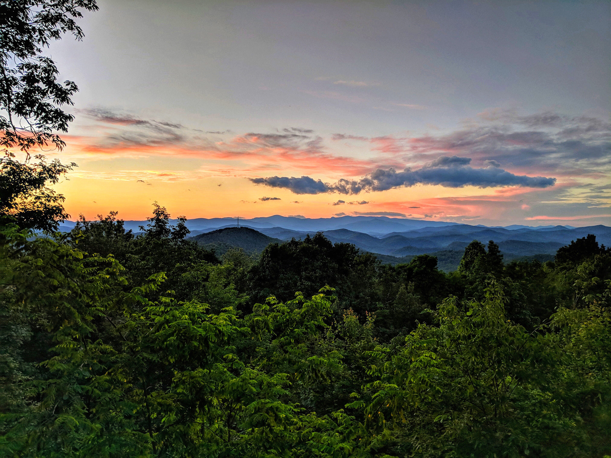 Google Pixel XL sample photo. Blue ridge view photography