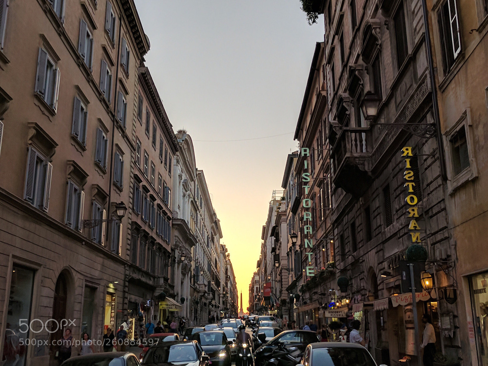 Google Pixel sample photo. Down a street photography