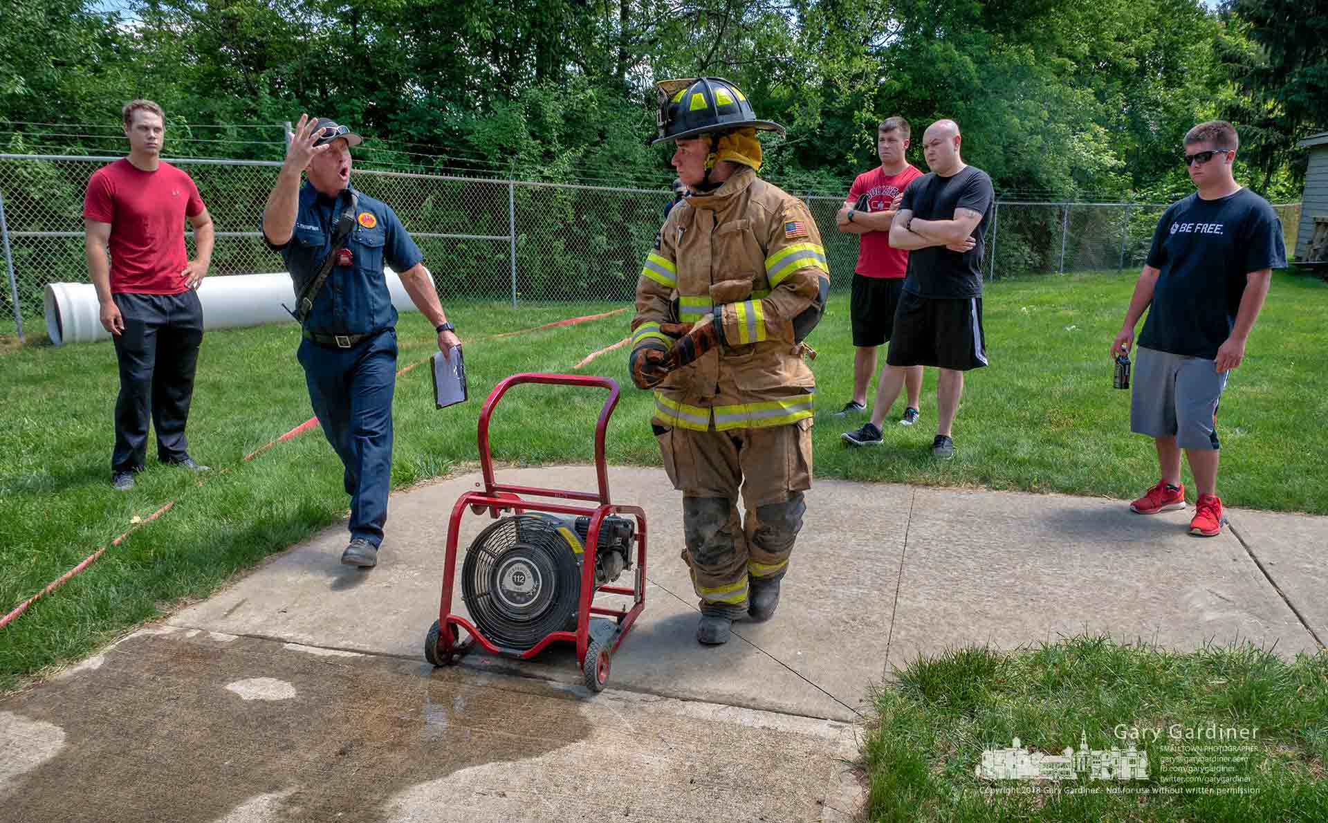Panasonic Lumix DMC-G85 (Lumix DMC-G80) sample photo. Training future firefighters photography