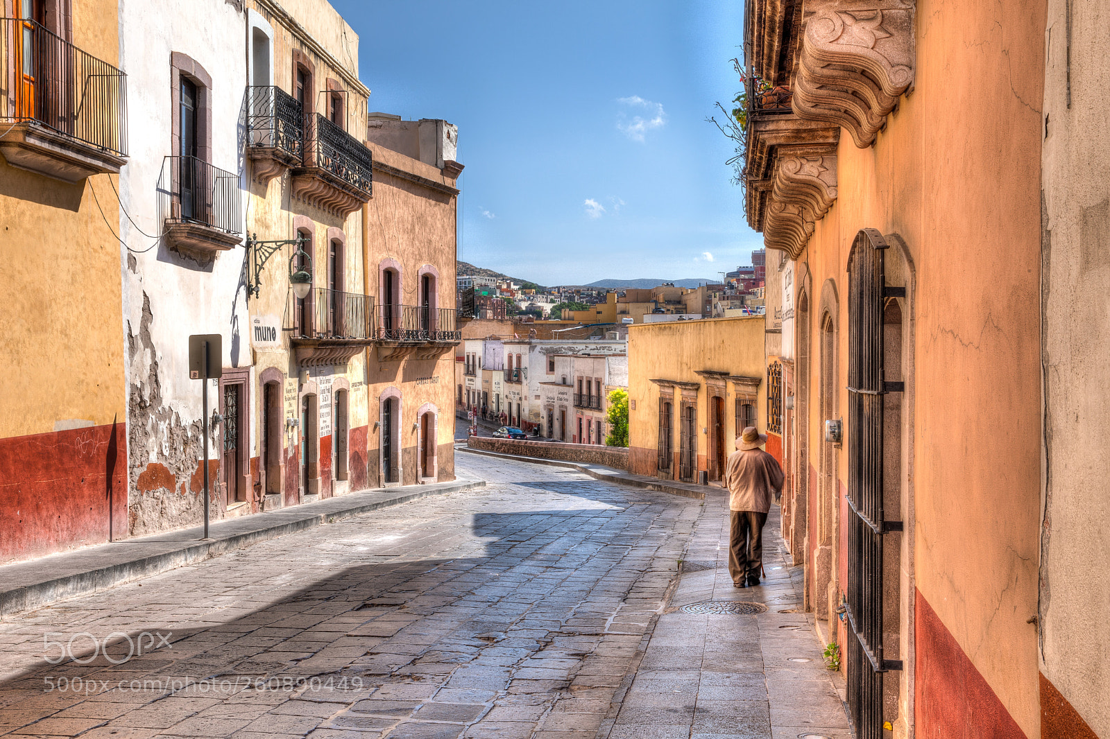 Canon EOS 5D Mark II sample photo. Streets of zacatecas mexico photography