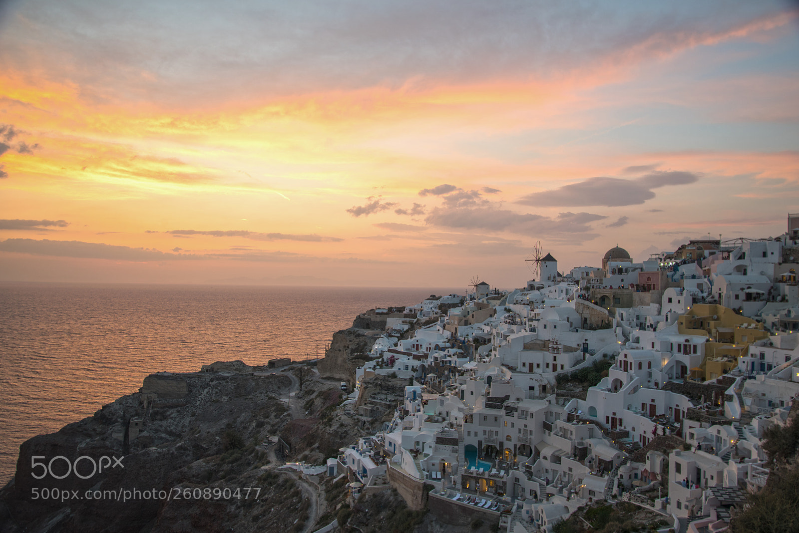 Nikon D750 sample photo. Santorini sunset photography
