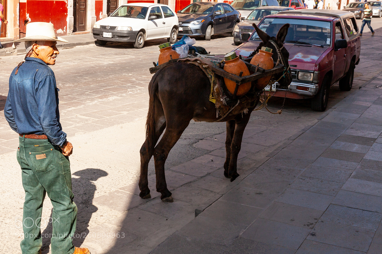 Canon EOS 5D Mark II sample photo. Street vendors in zacatecas photography