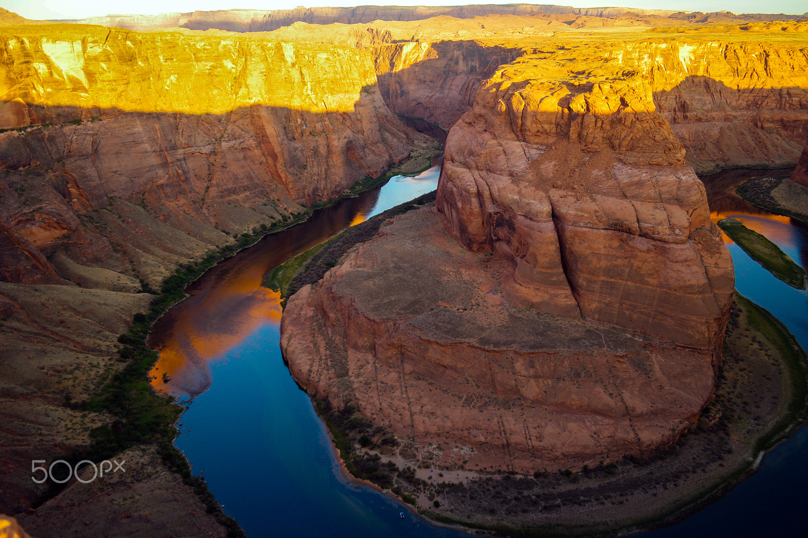 Samsung NX1 sample photo. Sunrise at horseshoe bend observation area, page, photography