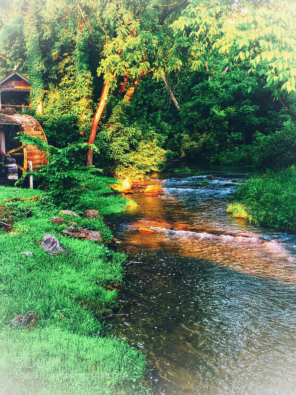 Apple iPhone X sample photo. Old mill photography