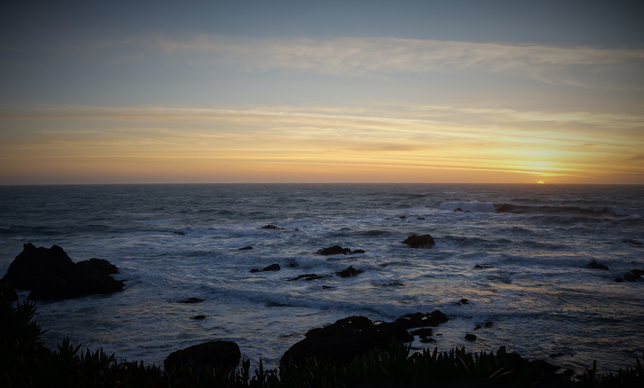 Sony Alpha NEX-F3 sample photo. Mendocino coast sunset #1 photography