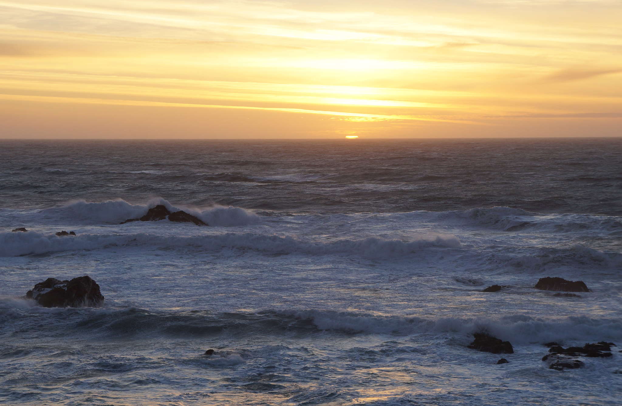Sony Alpha NEX-F3 sample photo. Mendocino coast sunset 2 photography