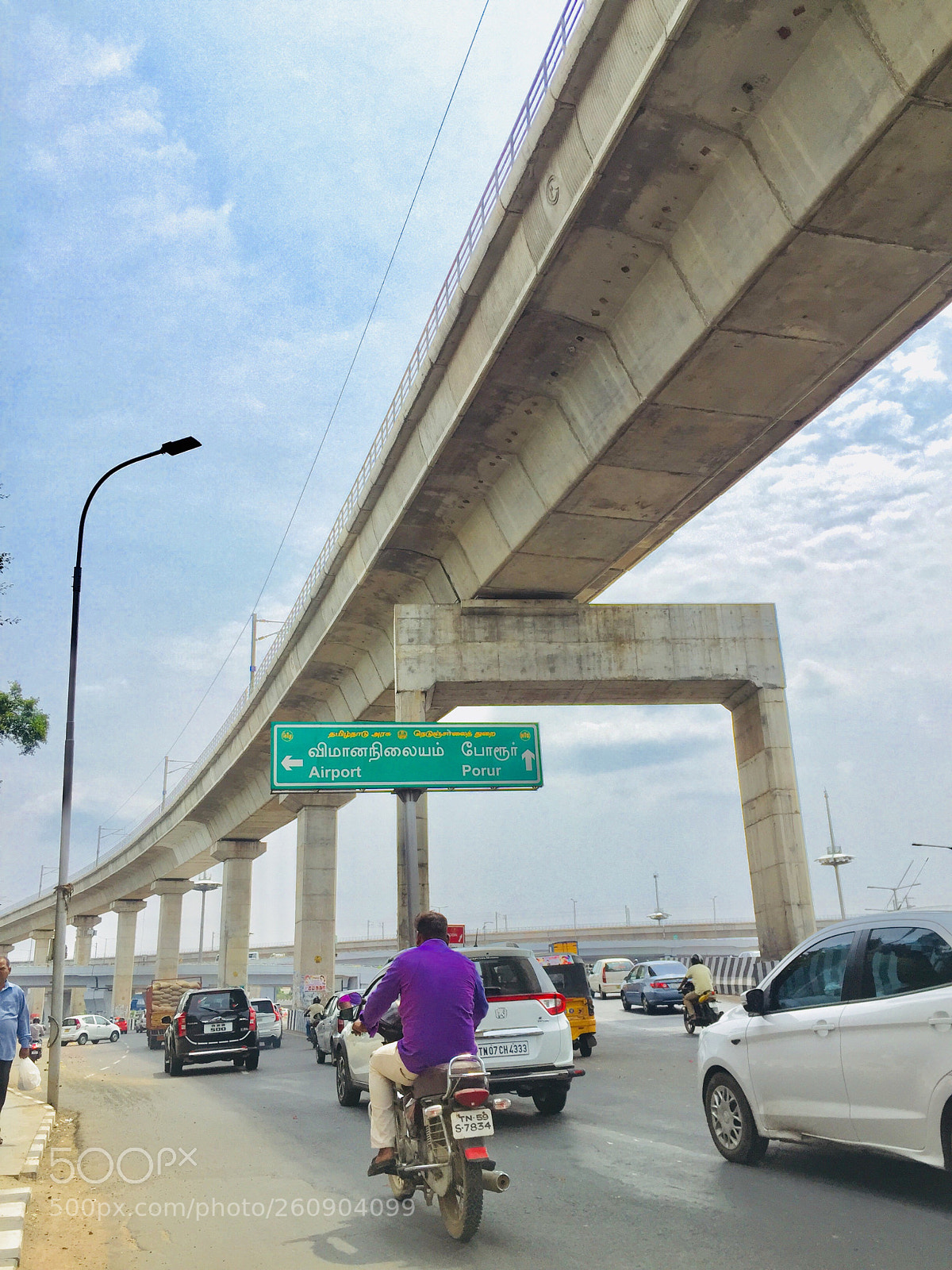 Apple iPhone 6 sample photo. Guindy metro bridge photography