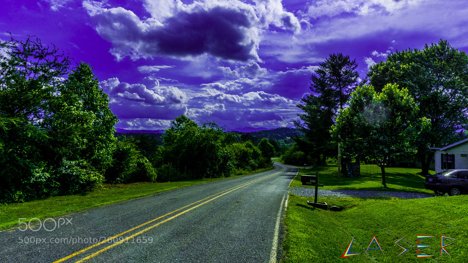 Sony a6000 sample photo. Landscap purple sky photography