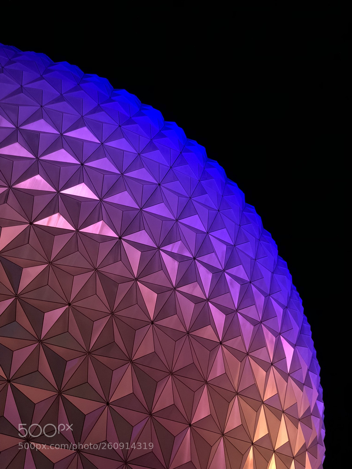 Apple iPhone X sample photo. Spaceship earth - night photography