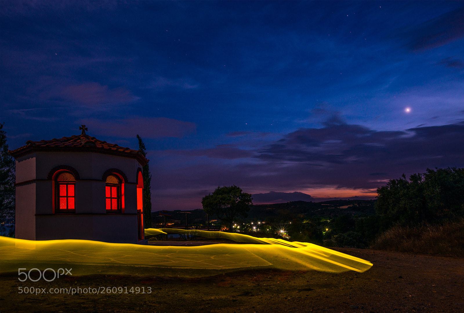 Nikon D810 sample photo. Sunset over the church photography