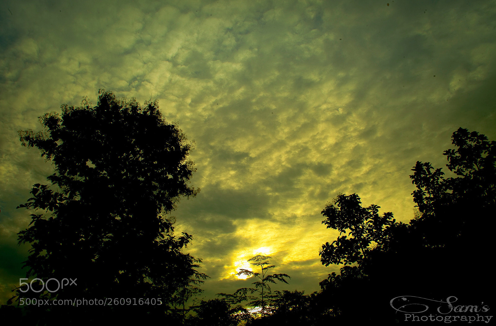 Canon EOS 5D Mark II sample photo. Sunrise in a rainy photography