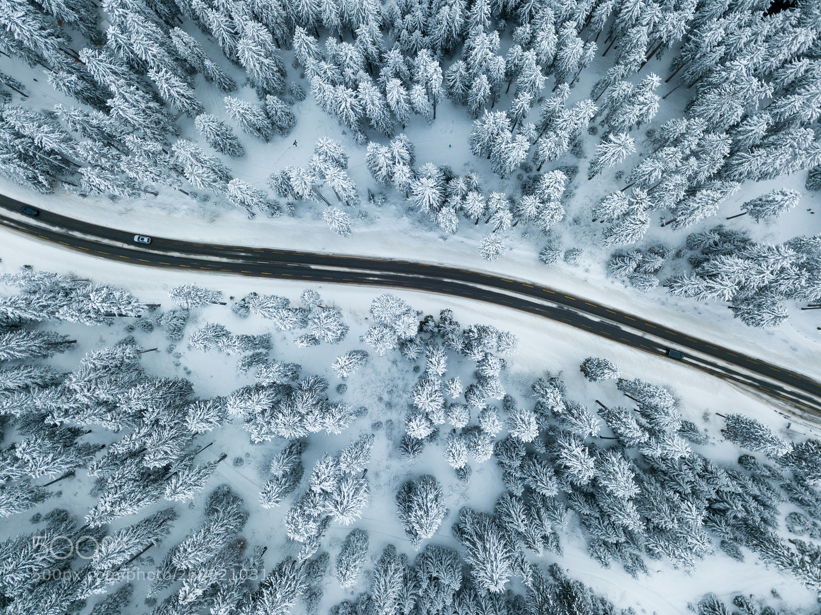 DJI FC220 sample photo. Winterstrasse photography