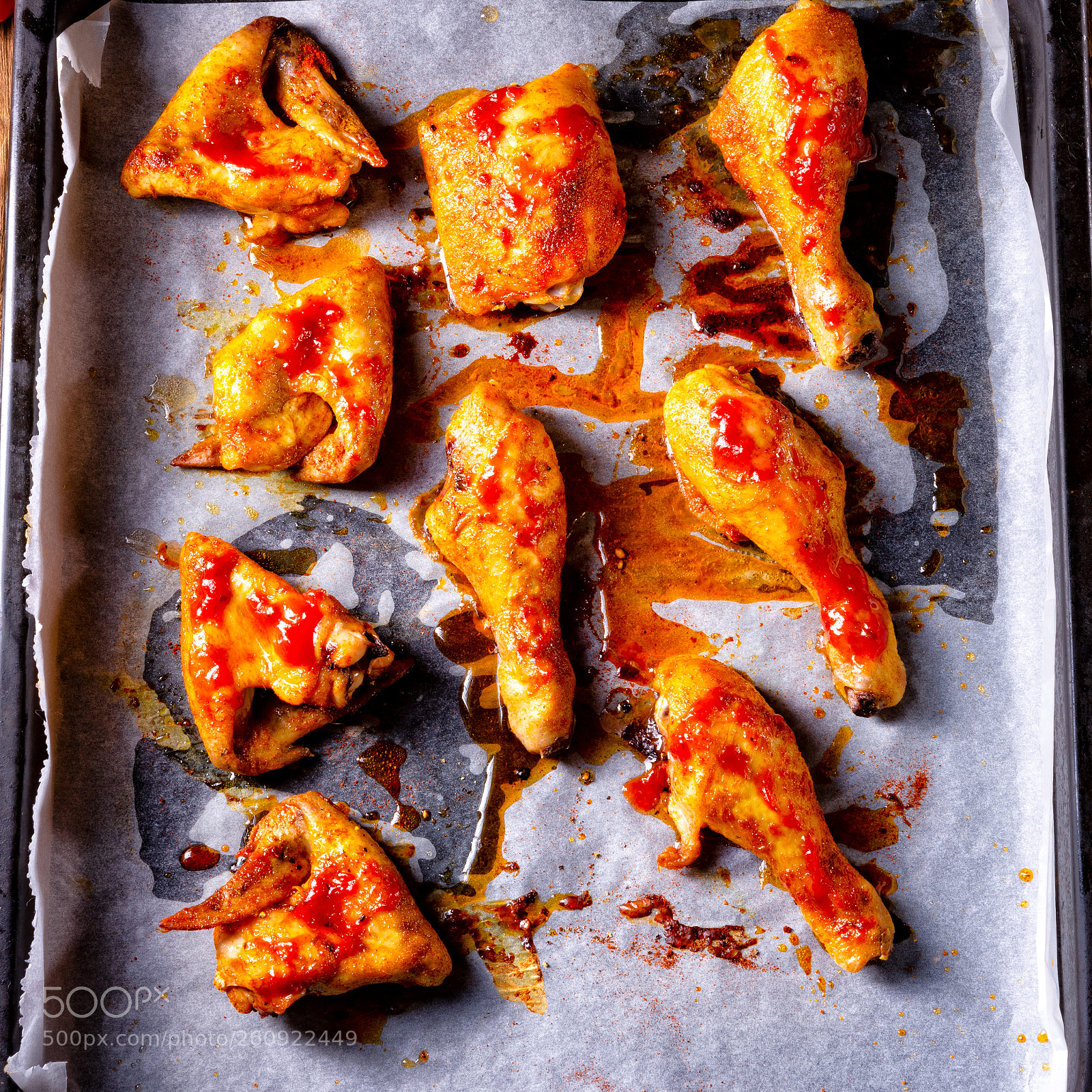 Nikon D810 sample photo. Rustic backed chicken wings,legs photography