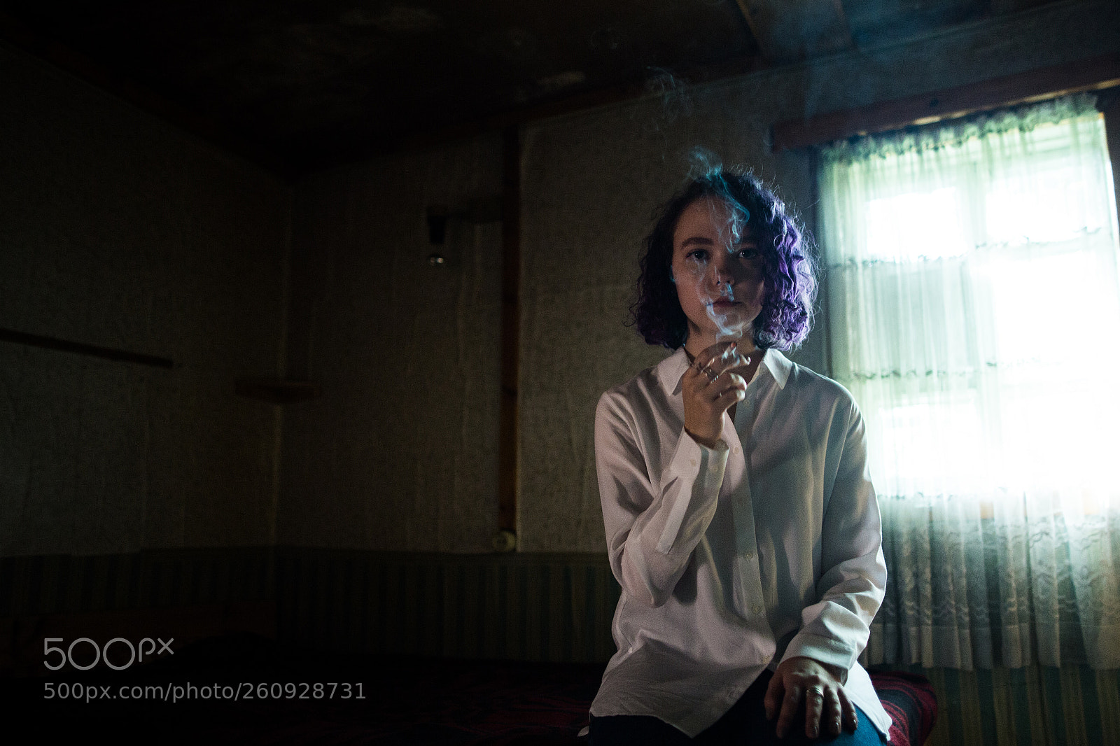Canon EOS 6D sample photo. Smoke and the window photography