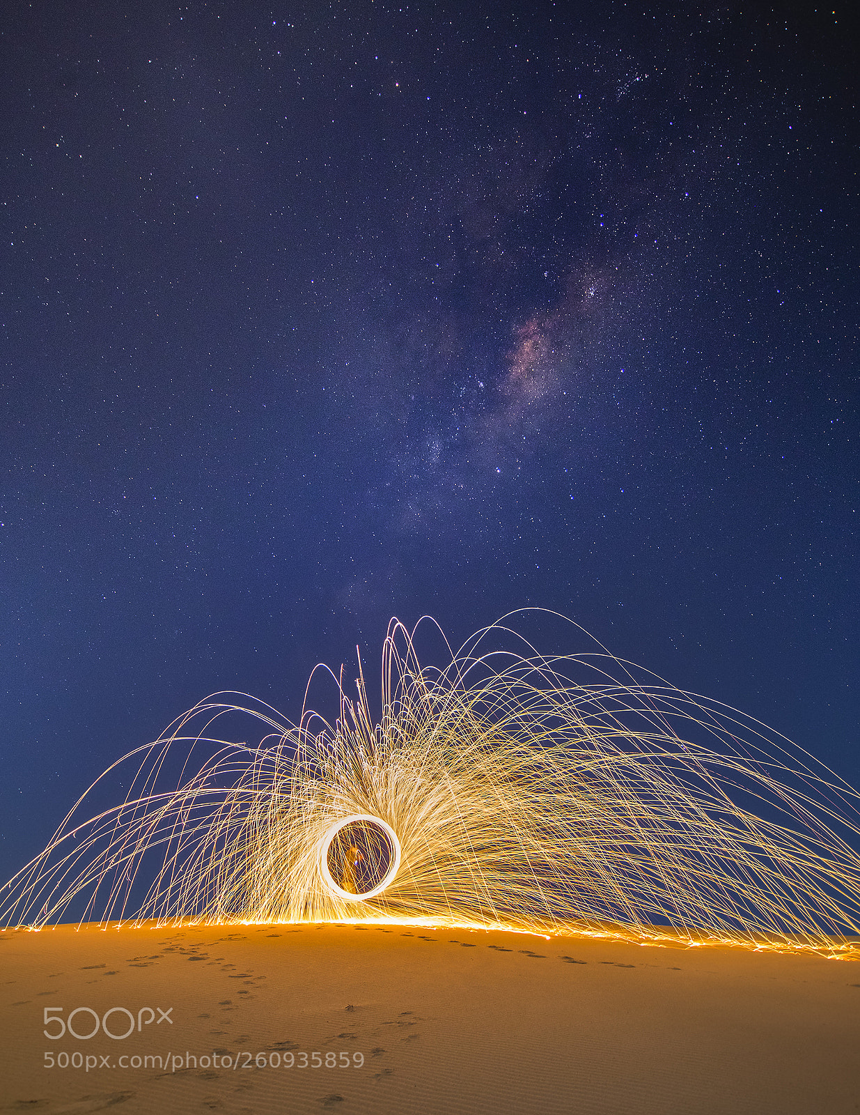 Canon EOS 6D sample photo. Steel wool milky way photography